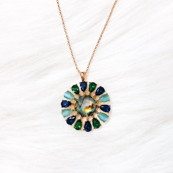 kate spade Jewelry - Kate Spade Peacock Way Mini Pendant Necklace
